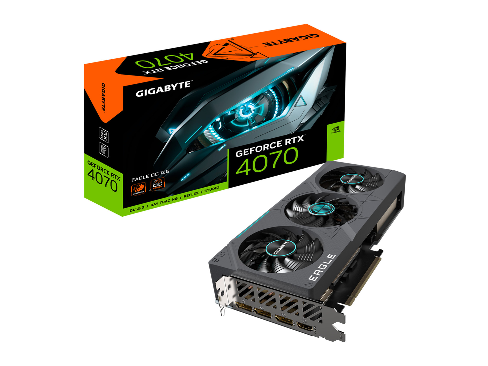 Tarjeta grafica Gigabyte GeForce RTX 4070 Eagle OC 12GB
